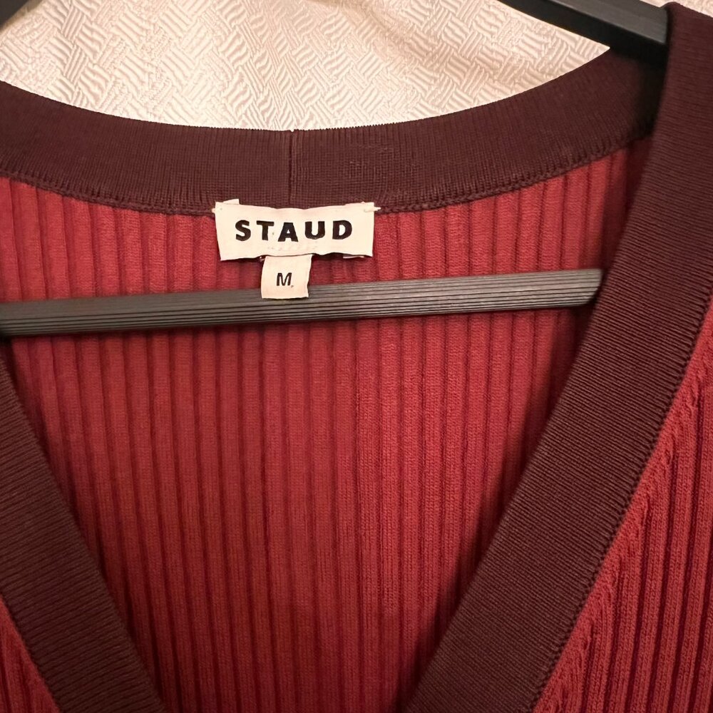 STAUD Shoko Rib-knit Sweaterdress (Syrah Blend) - Picture 5 of 8